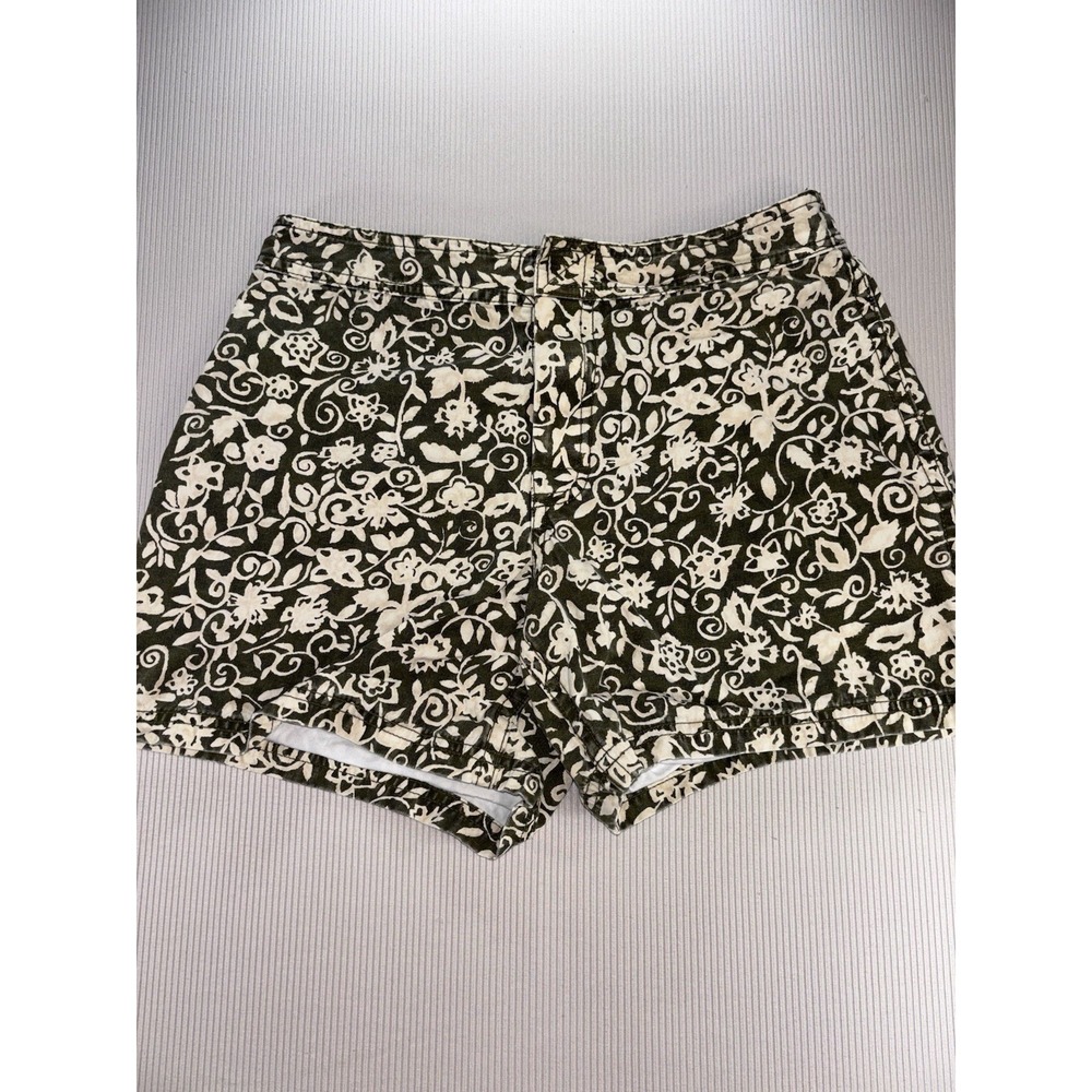 Vintage Y2K Abercrombie & Fitch Floral Denim Shorts Women's 4 Green Hong Kong